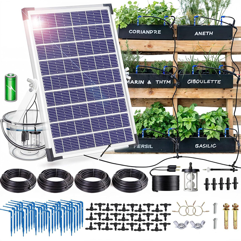 Outdoor Power And Plant - 태양광 자동 물주기 드립 관개 키트