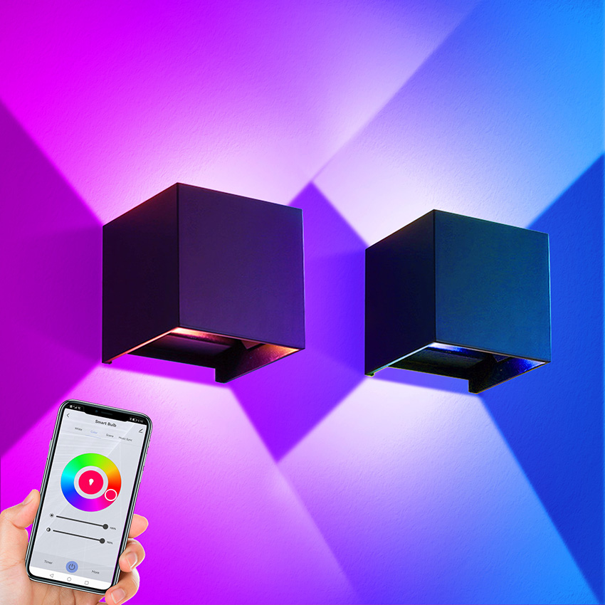 Outdoor Power Point Zigbee - 12W LED 야외 벽 조명 RGBCCT