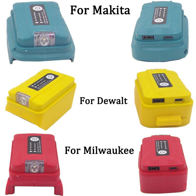 Outdoor Power Adapter Usb C - Makita/Dewalt/Milwaukee18V 리튬 이온 배터리 어댑터 용