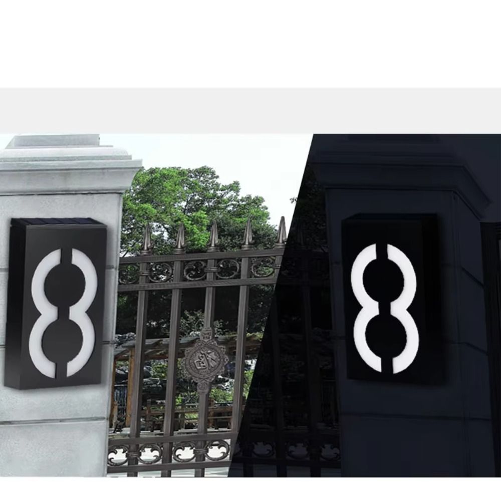 Outdoor Power Number - 간편 설치 태양광 LED 집 번호등