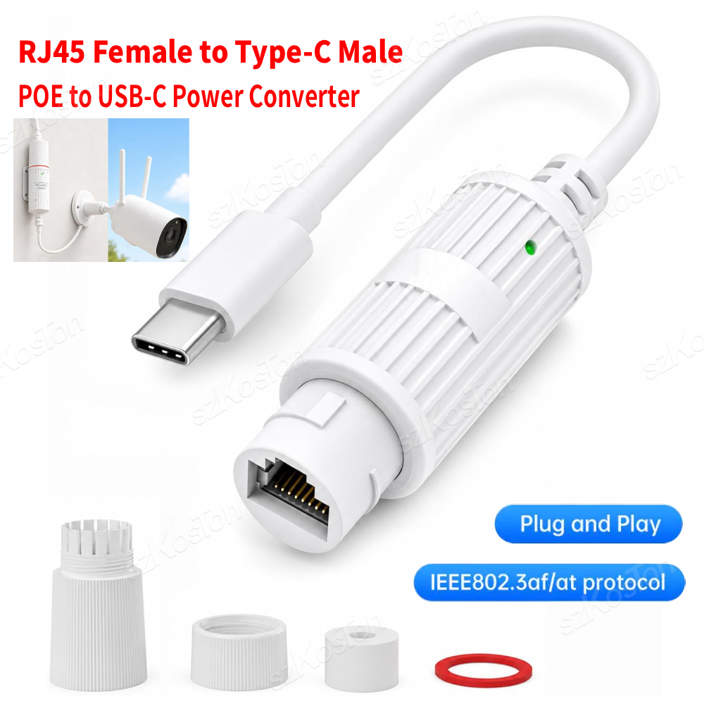Outdoor Power Adapter Usb C - POE-USB-C 전원 변환기 RJ45 암-타입-C 수