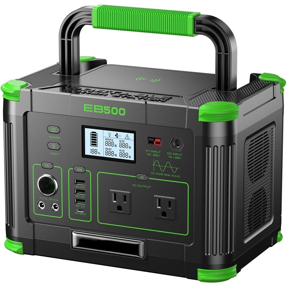 Ac Outdoor Power - 500W 휴대용 파워스테이션 519.48Wh 야외용 발전기