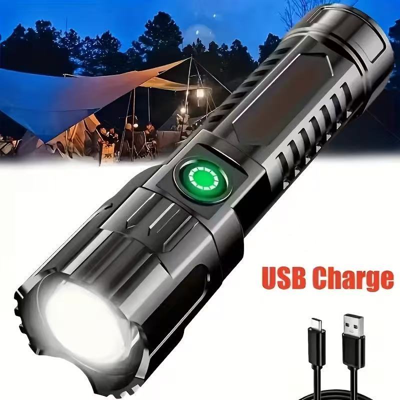 Outdoor Power Works - 새로운 고출력 LED 손전등 USB 충전식