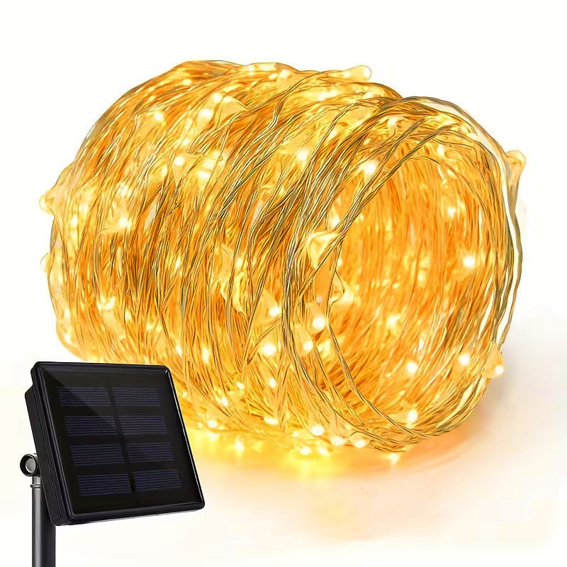 Outdoor Power And Plant - 태양광 LED 가랜드 8가지 모드 반짝임