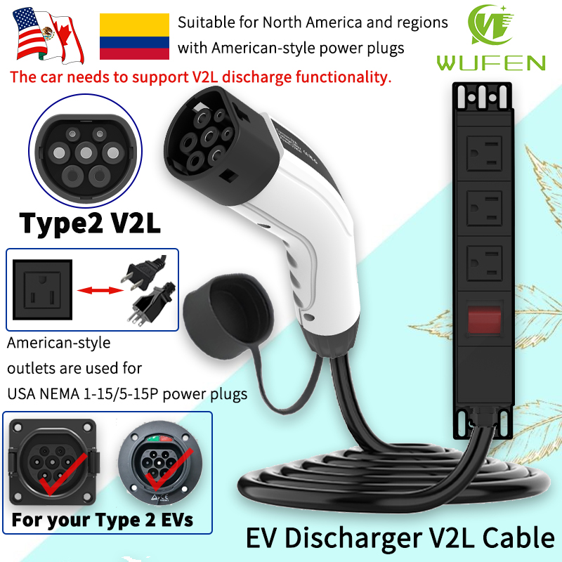 Ac Outdoor Power - WUFEN 휴대용 타입 2 V2L 케이블