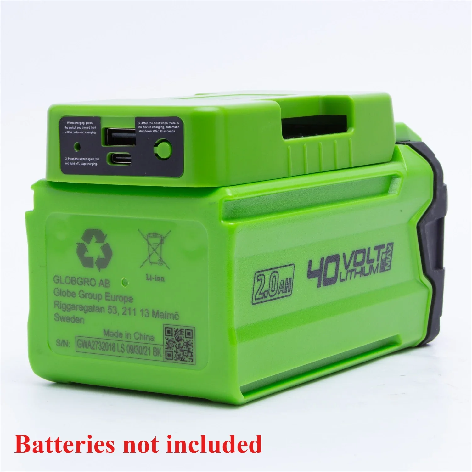 Outdoor Power Adapter Usb C - GREENWORKS 40V G-max 리튬 이온 배터리용
