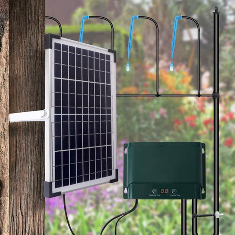 태양광 자동 물주기 드립 관개 키트 정기적으로 야외 식 - Outdoor Power And Plant 리뷰 및 가격