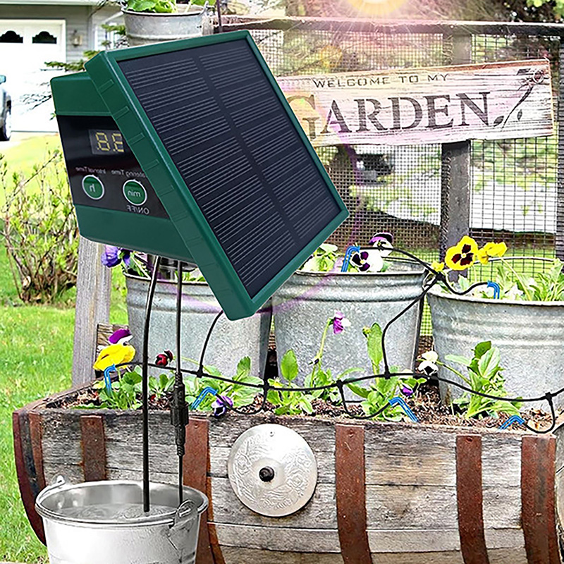 태양광 자동 물주기 드립 관개 키트 정기적으로 야외 식 - Outdoor Power And Plant 리뷰 및 가격