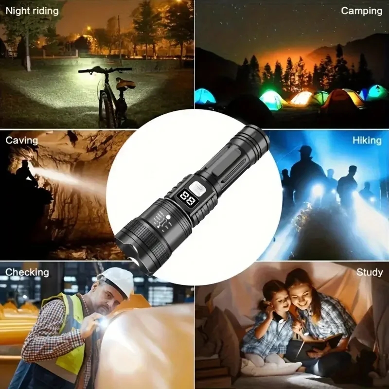 높은 강도의 파워 LED 손전등 전술 토치 USB 충전 - Outdoor Power Works 리뷰 및 가격