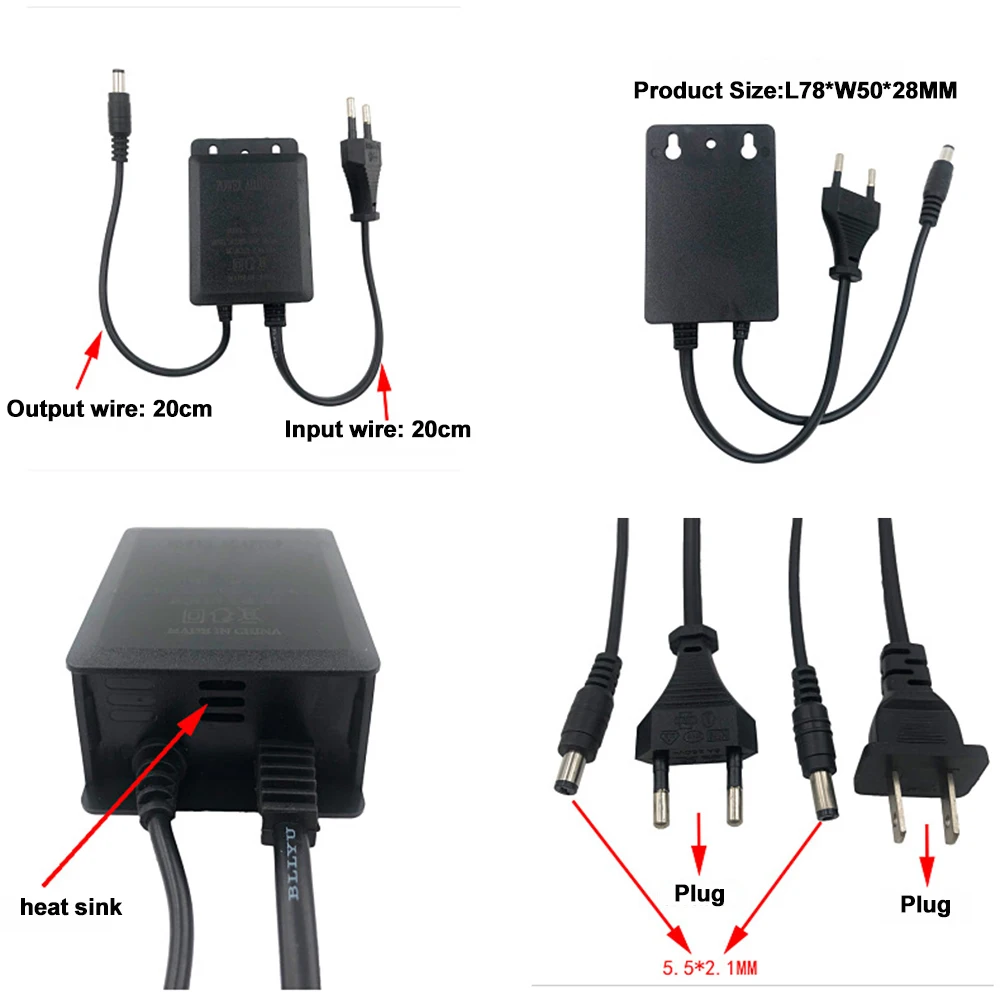 실외 AC 100-240V 입력 DC 12V 2A 출력 - Ac Outdoor Power 리뷰 및 가격