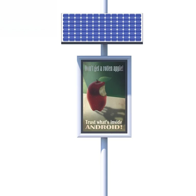 새로운 유니폴 야외 광고 스크롤링 태양광 가로등 기둥  - Outdoor Power Board Box 리뷰 및 가격