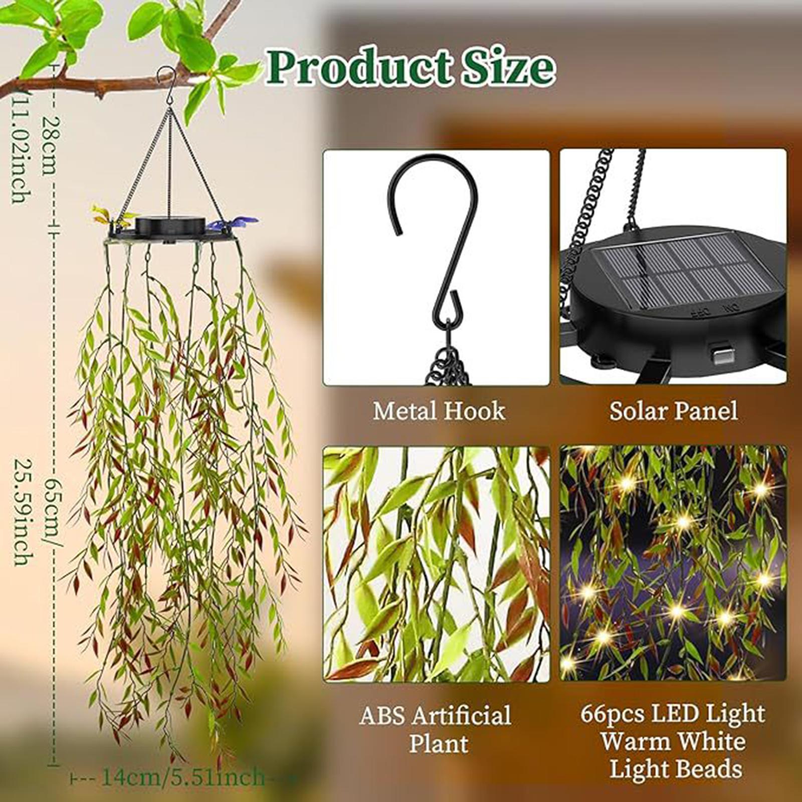 태양광 정원 장식용 인조 식물 LED 스트링 램프 (야 - Outdoor Power And Plant 리뷰 및 가격