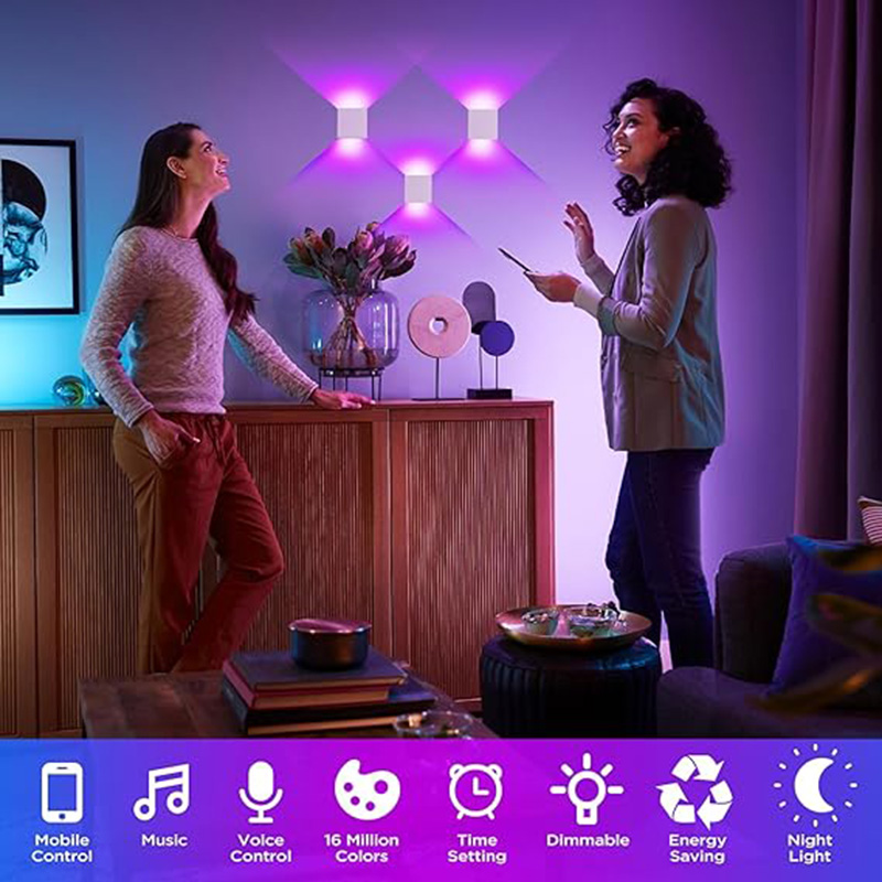 12W LED 야외 벽 조명 RGBCCT 디밍이 가능한 - Outdoor Power Point Zigbee 리뷰 및 가격