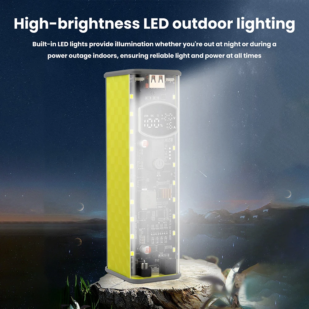 PD65W 보조 배터리 케이스 초고속 충전 투명 보조  - Outdoor Power Board Box 리뷰 및 가격