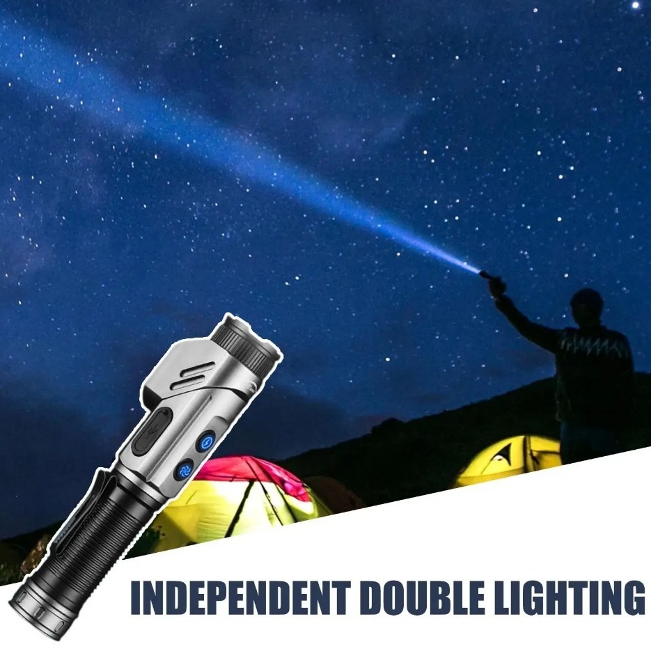 강력한 미니 LED 손전등 90 ° 회전식 USB 충전 - Outdoor Power Works 리뷰 및 가격