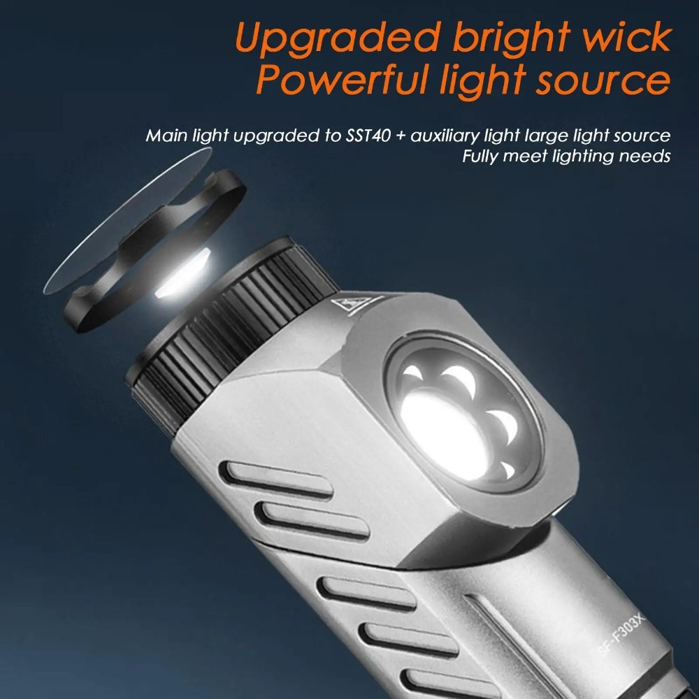 강력한 미니 LED 손전등 90 ° 회전식 USB 충전 - Outdoor Power Works 리뷰 및 가격
