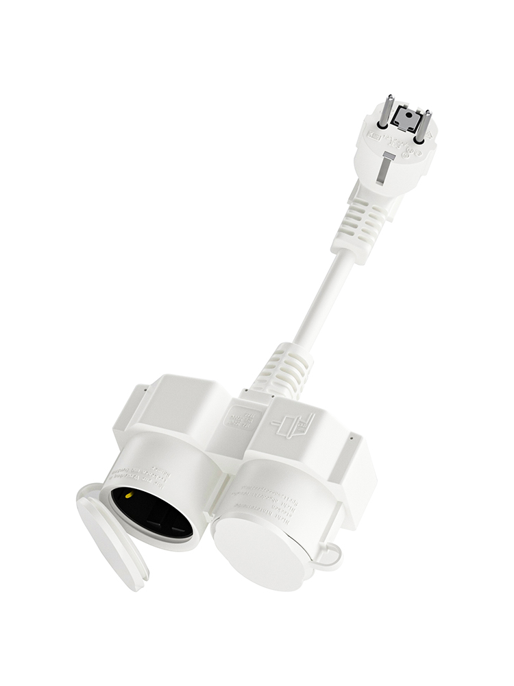EU 연장 케이블(슈코 소켓 2개 포함), 다중 소켓  - Outdoor Power Extension Cord 리뷰 및 가격
