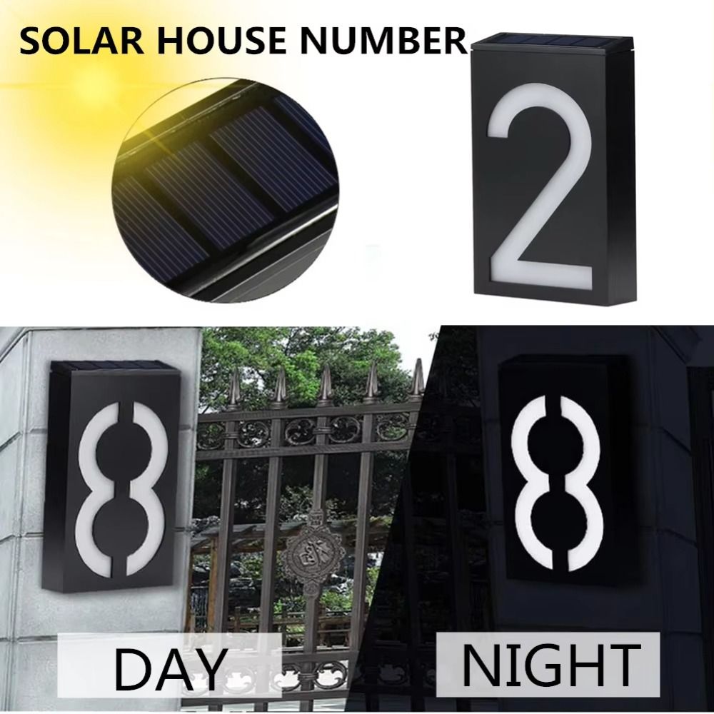 간편 설치 태양광 LED 집 번호등 내구성 있는 태양열 - Outdoor Power Number 리뷰 및 가격