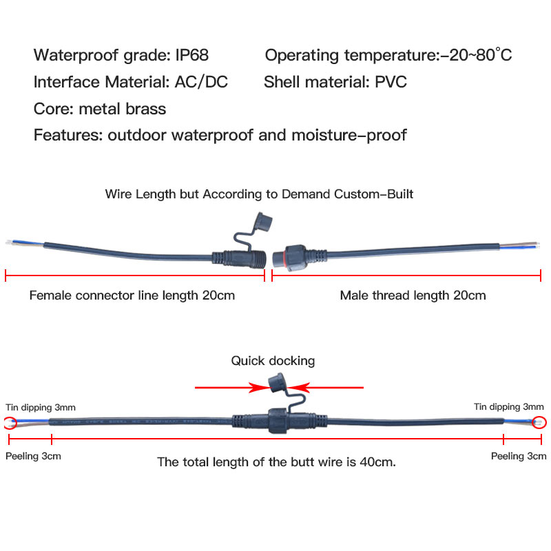 암수 익스텐션 와이어 커넥터, 사각 플러그 버트 코드, - Outdoor Power Extension Cord 리뷰 및 가격