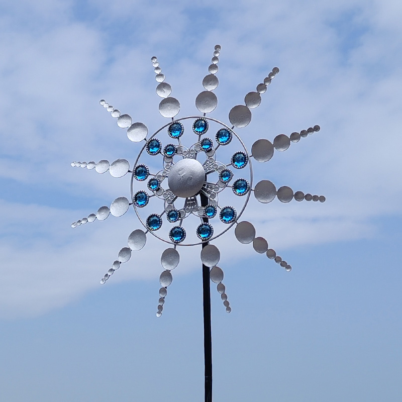 해바라기 철제 풍차 스피너 야외 정원 장식 회전하는 바 - Outdoor Power And Plant 리뷰 및 가격