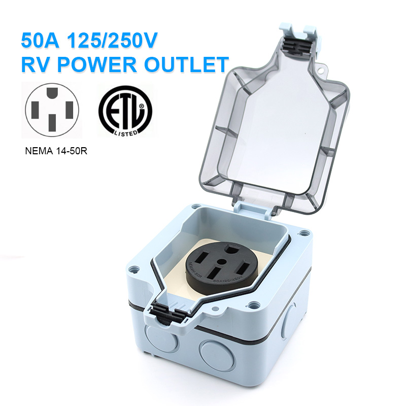 야외용 전원 콘센트 박스 방수 IP66 50A 125v - Outdoor Power Socket Cover 리뷰 및 가격