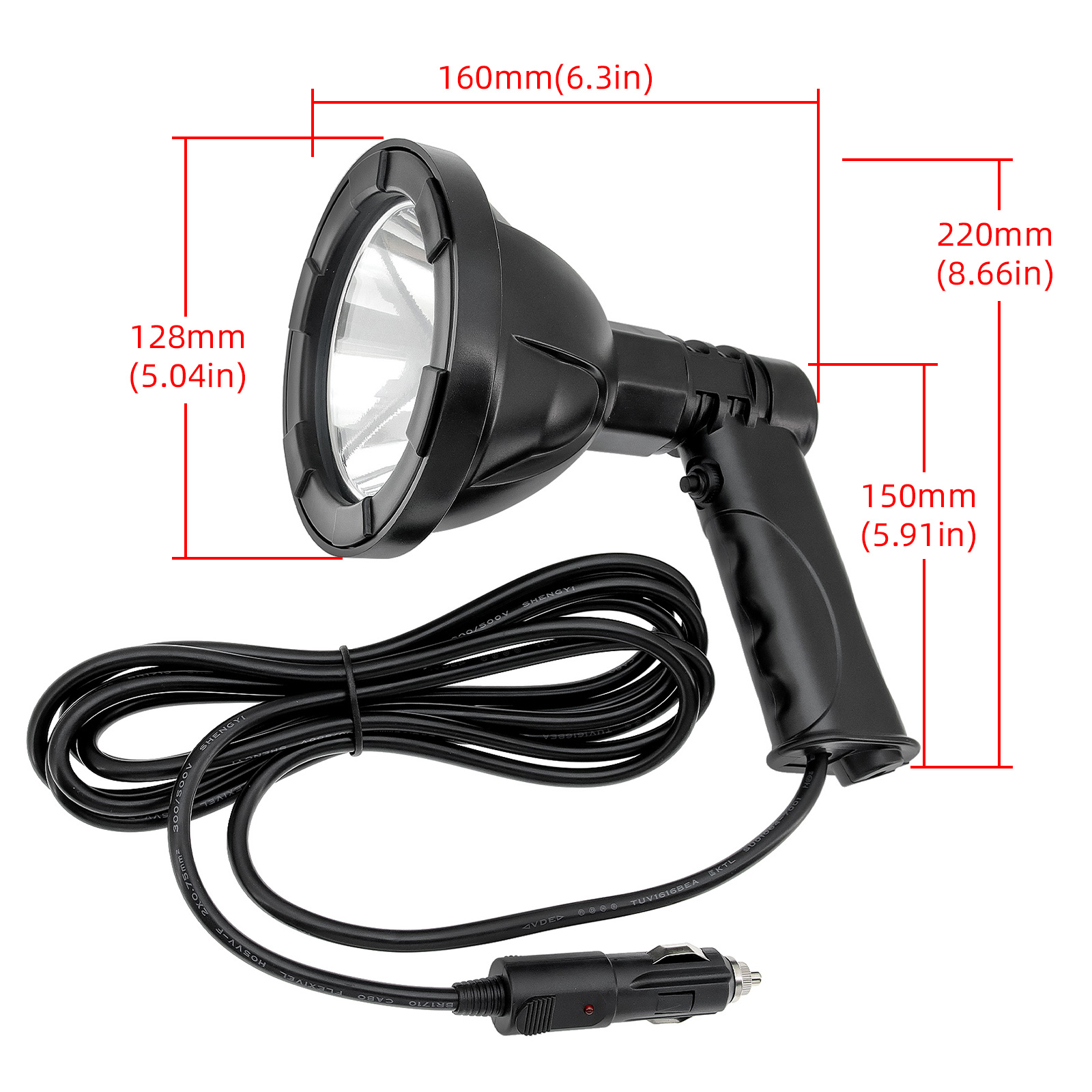 100W 4인치 고출력 휴대용 라이트 헌팅 램프 서치라 - Outdoor Power Works 리뷰 및 가격