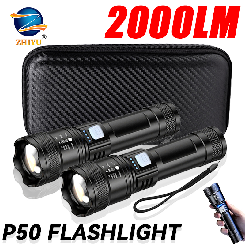 전술용 LED 손전등 2000LM USB 충전식 방수  - Outdoor Powerbank 리뷰 및 가격