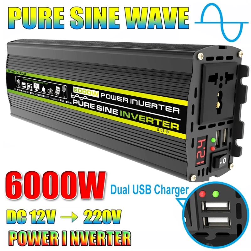 6000W DC12/24V AC 220V 순수 사인파  - Ac Outdoor Power 리뷰 및 가격