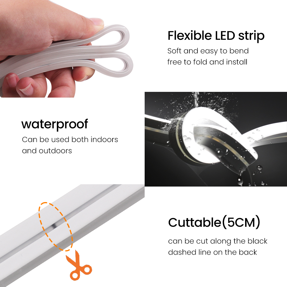 네온 스트립 태양광 램프 2835 120LED 조명,  - Outdoor Power Strip 리뷰 및 가격
