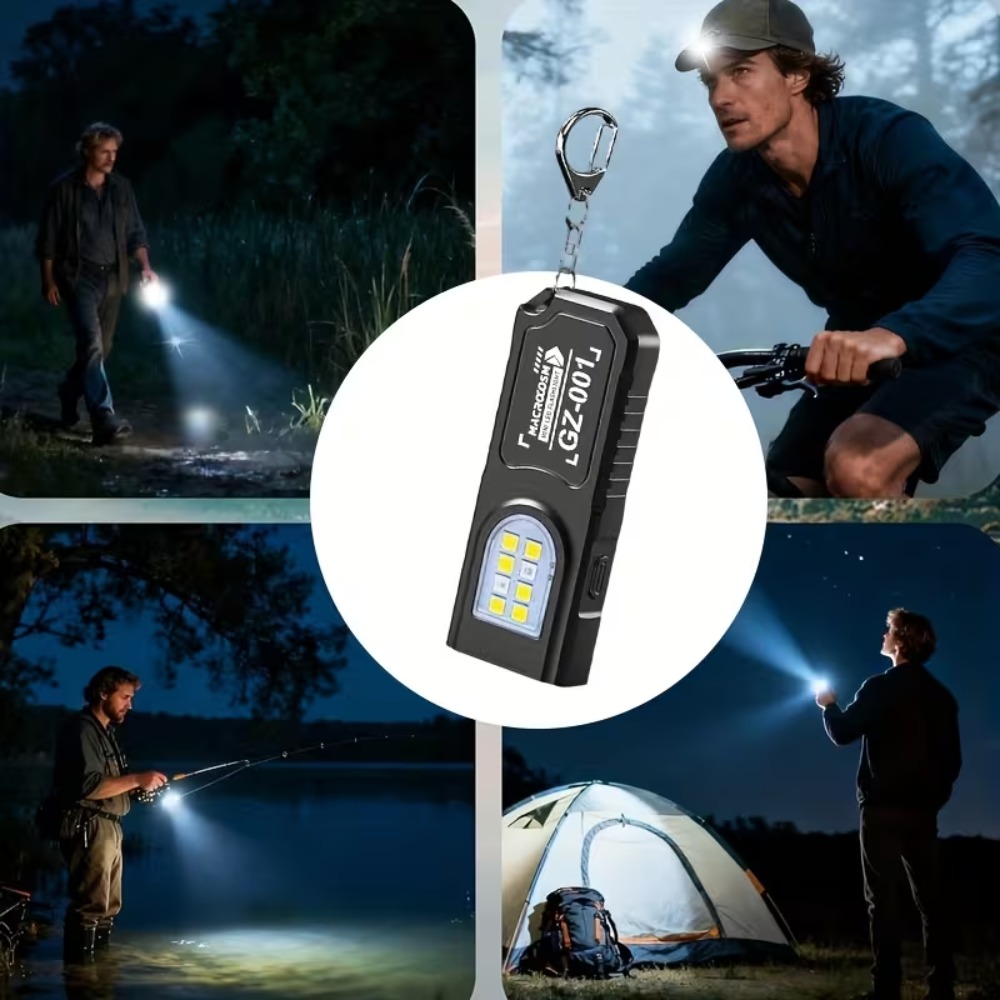 미니 COB LED 키체인 손전등 USB 충전식 토치  - Outdoor Power Works 리뷰 및 가격